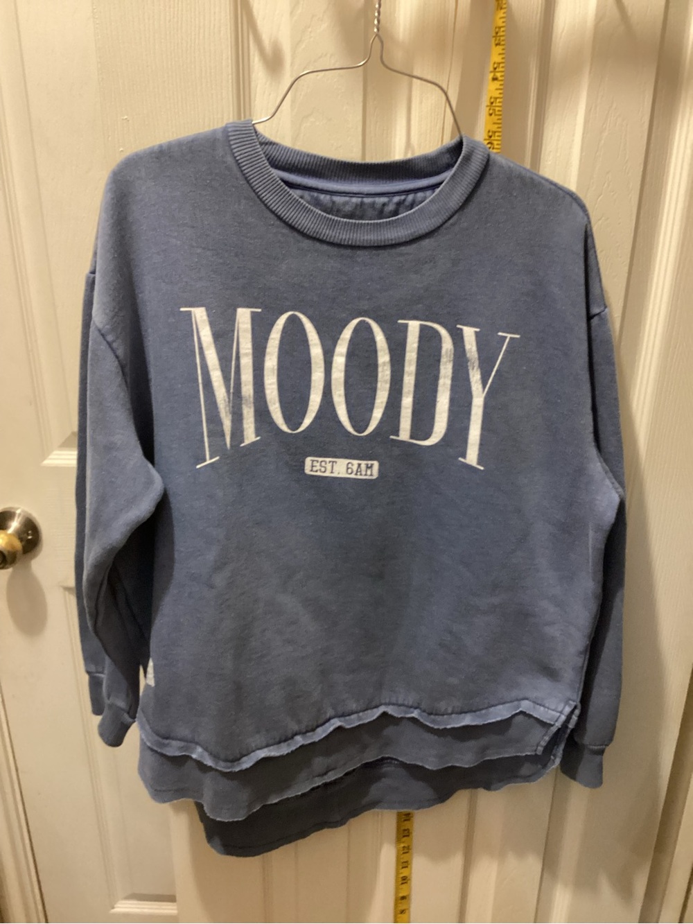 Simply Southern Blue "Moody" Pullover Sweatshirt